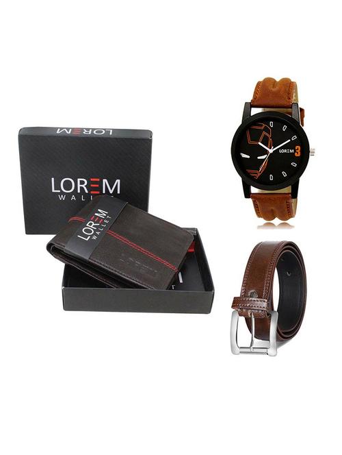 belt, wallet & watch gift combo - 19379183 - Very Small Image - 1