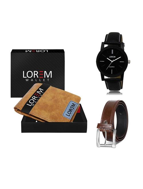 belt, wallet & watch gift combo - 19379232 - Very Small Image - 1