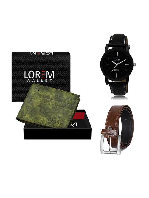 belt, wallet & watch gift combo - 19379238 - Very Small Image - 1