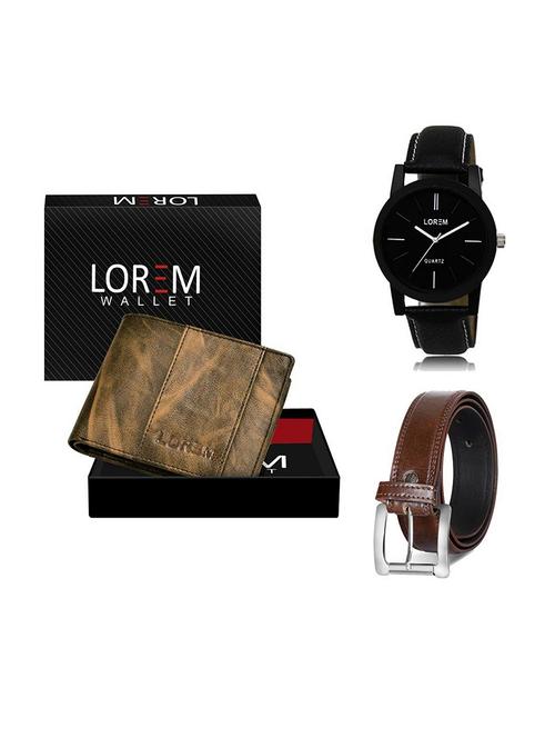 belt, wallet & watch gift combo - 19379241 - Very Small Image - 1