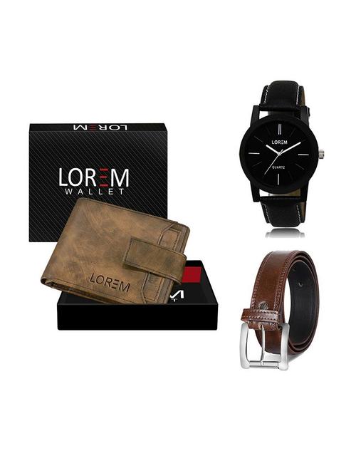 belt, wallet & watch gift combo - 19379244 - Very Small Image - 1