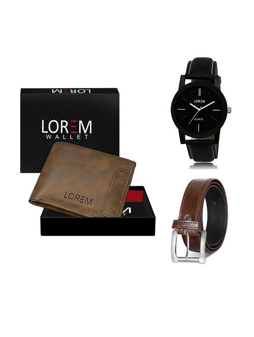 belt, wallet & watch gift combo - 19379245 - Very Small Image - 1