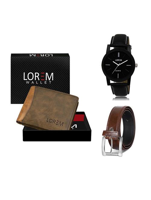 belt, wallet & watch gift combo - 19379247 - Very Small Image - 1