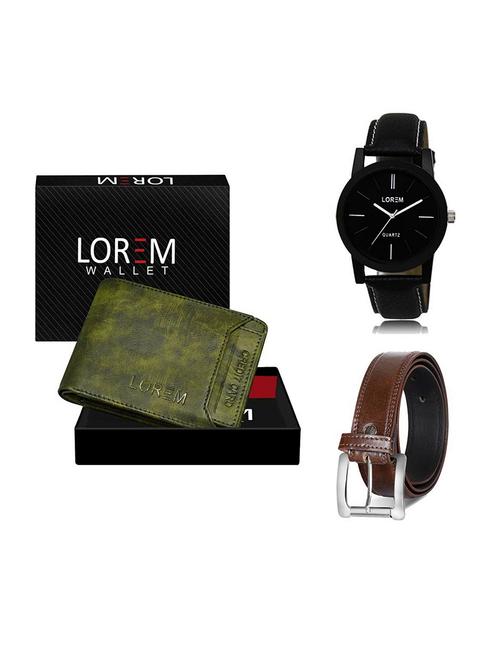 belt, wallet & watch gift combo - 19379248 - Very Small Image - 1