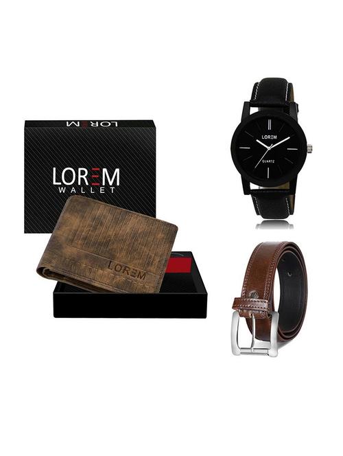 belt, wallet & watch gift combo - 19379249 - Very Small Image - 1