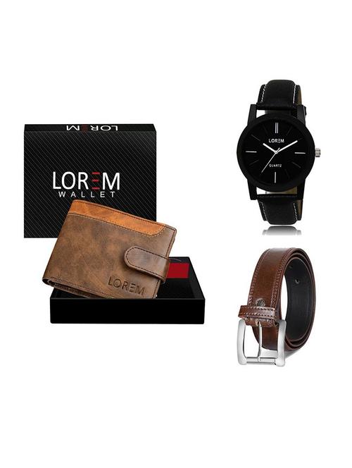 belt, wallet & watch gift combo - 19379265 - Very Small Image - 1