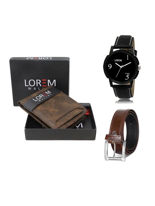 belt, wallet & watch gift combo - 19379271 - Very Small Image - 1