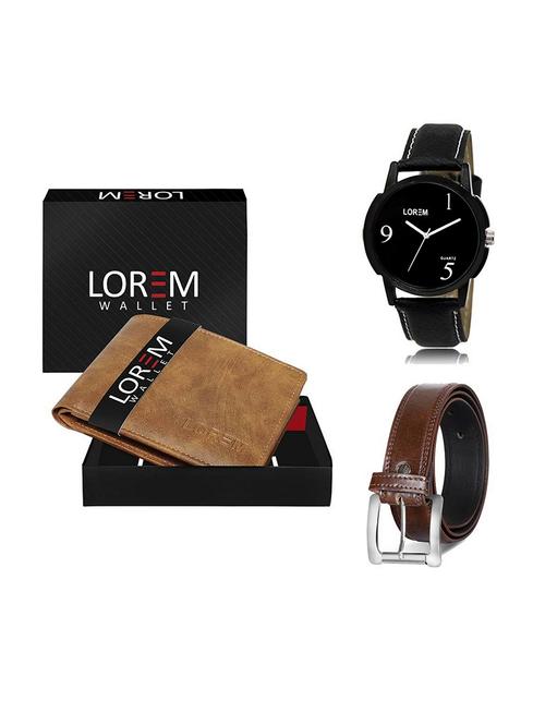 belt, wallet & watch gift combo - 19379279 - Very Small Image - 1