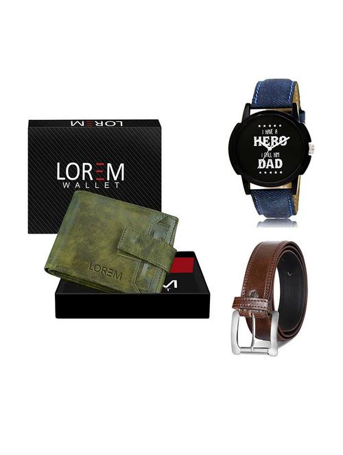 belt, wallet & watch gift combo - 19379333 - Very Small Image - 1