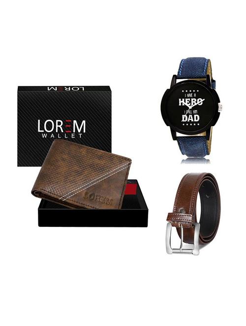 belt, wallet & watch gift combo - 19379343 - Very Small Image - 1