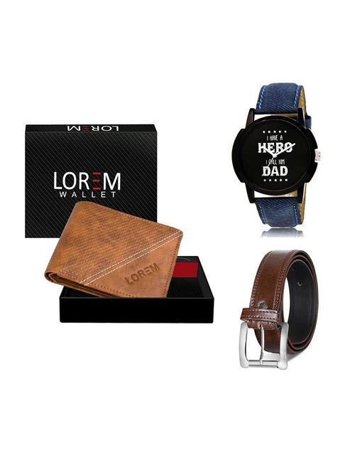 belt, wallet & watch gift combo - 19379344 - Very Small Image - 1