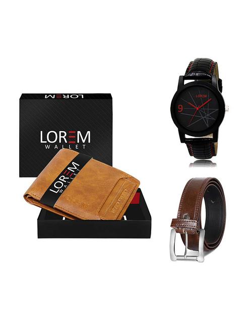 belt, wallet & watch gift combo - 19379362 - Very Small Image - 1