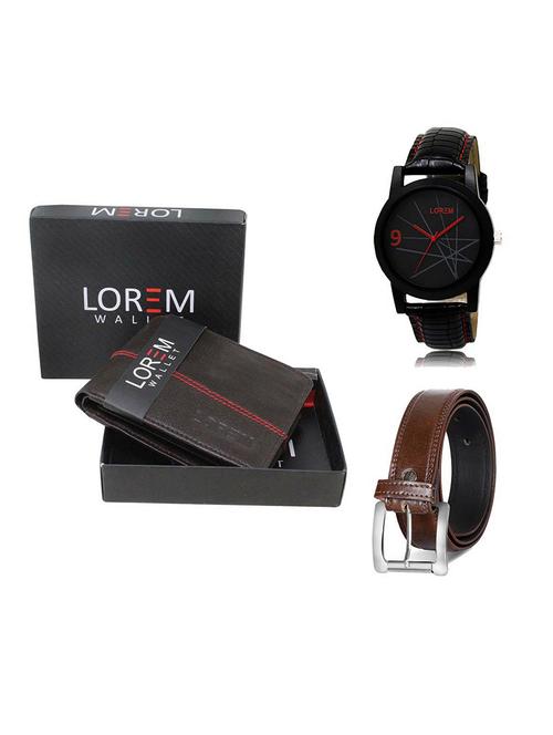 belt, wallet & watch gift combo - 19379363 - Very Small Image - 1