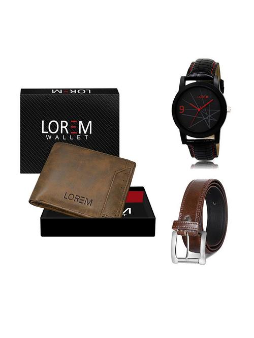 belt, wallet & watch gift combo - 19379380 - Very Small Image - 1