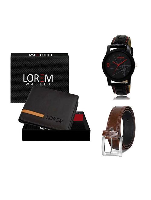 belt, wallet & watch gift combo - 19379399 - Very Small Image - 1