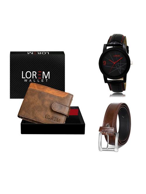 belt, wallet & watch gift combo - 19379400 - Very Small Image - 1