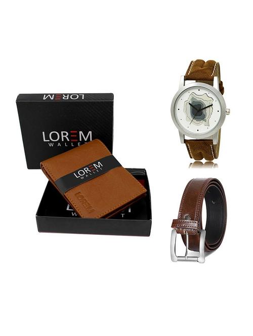 belt, wallet & watch gift combo - 19379404 - Very Small Image - 1