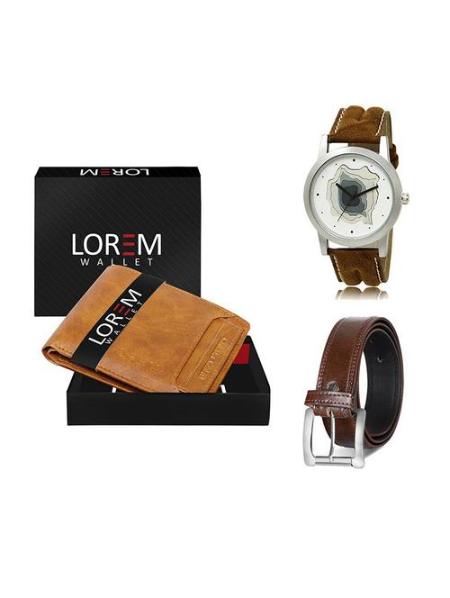 belt, wallet & watch gift combo - 19379407 - Very Small Image - 1