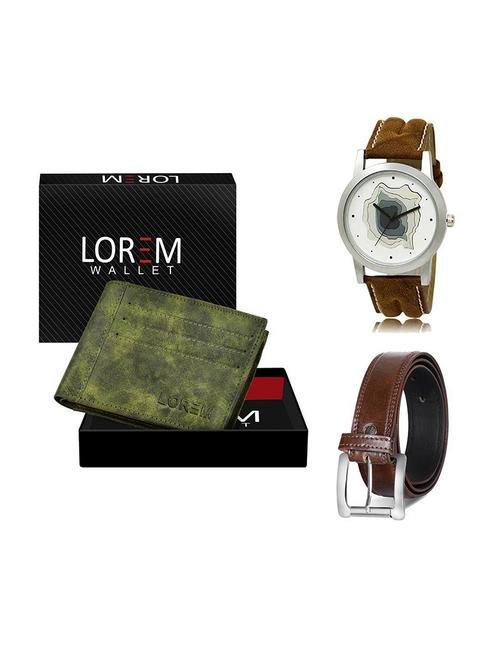belt, wallet & watch gift combo - 19379418 - Very Small Image - 1