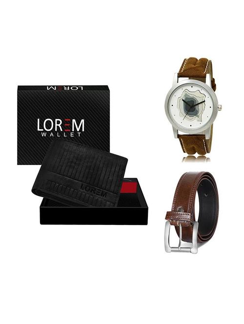 belt, wallet & watch gift combo - 19379432 - Very Small Image - 1