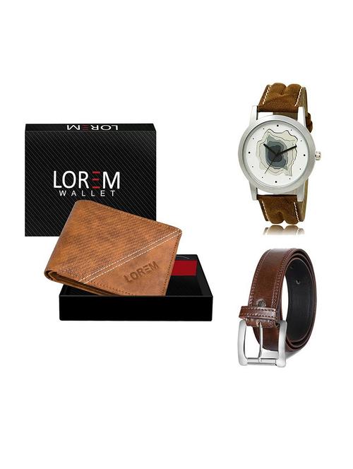 belt, wallet & watch gift combo - 19379434 - Very Small Image - 1