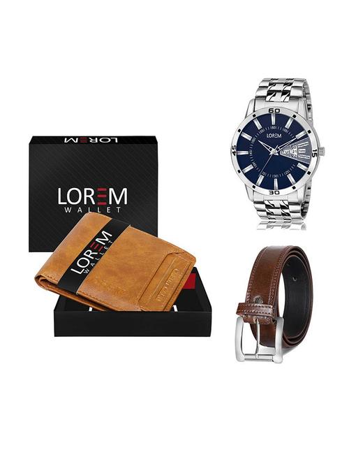 belt, wallet & watch gift combo - 19379497 - Very Small Image - 1