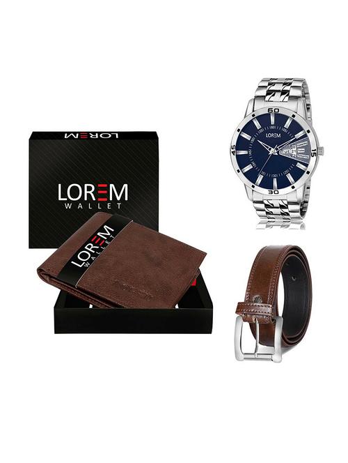 belt, wallet & watch gift combo - 19379503 - Very Small Image - 1