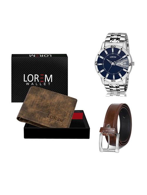 belt, wallet & watch gift combo - 19379519 - Very Small Image - 1
