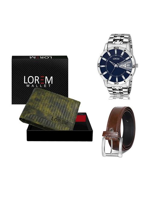belt, wallet & watch gift combo - 19379521 - Very Small Image - 1