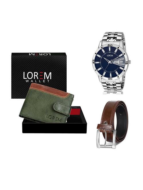 belt, wallet & watch gift combo - 19379537 - Very Small Image - 1