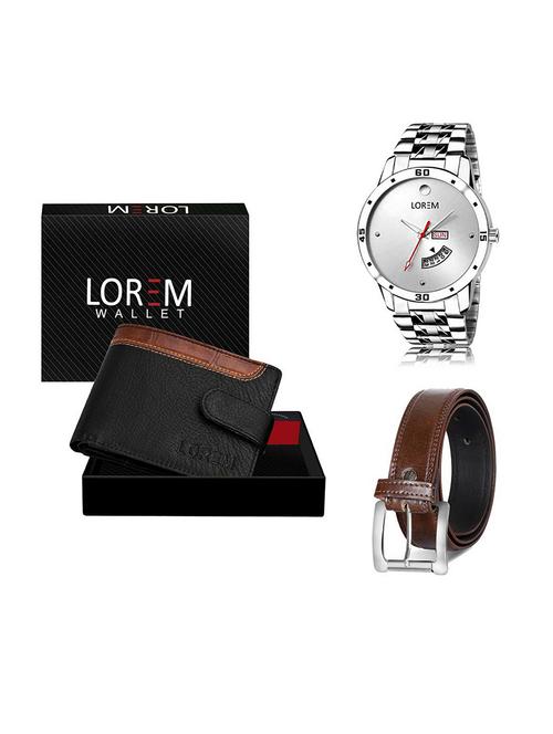 belt, wallet & watch gift combo - 19379581 - Very Small Image - 1