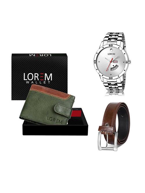 belt, wallet & watch gift combo - 19379582 - Very Small Image - 1