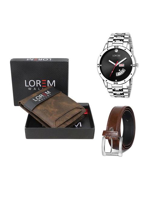 belt, wallet & watch gift combo - 19379586 - Very Small Image - 1