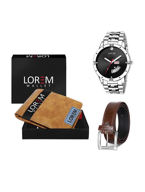 belt, wallet & watch gift combo - 19379592 - Very Small Image - 1
