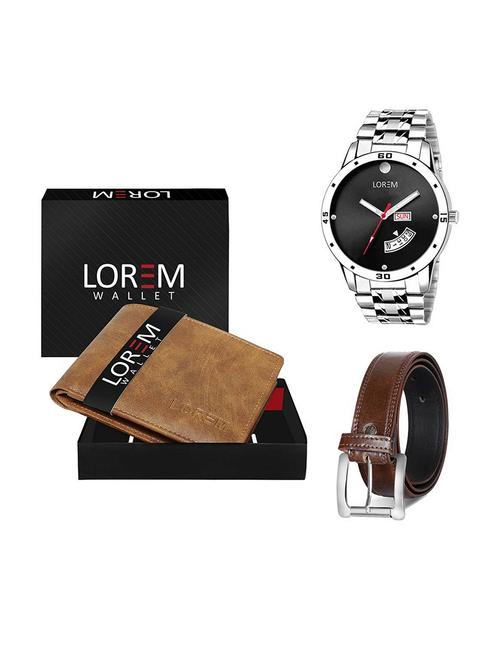 belt, wallet & watch gift combo - 19379594 - Very Small Image - 1