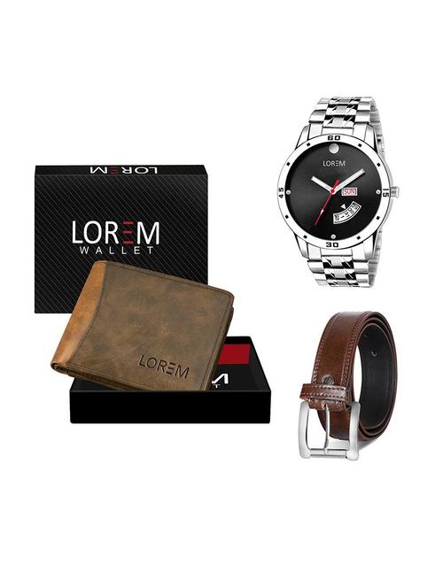 belt, wallet & watch gift combo - 19379607 - Very Small Image - 1
