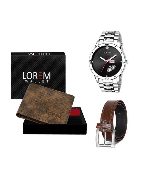 belt, wallet & watch gift combo - 19379609 - Very Small Image - 1