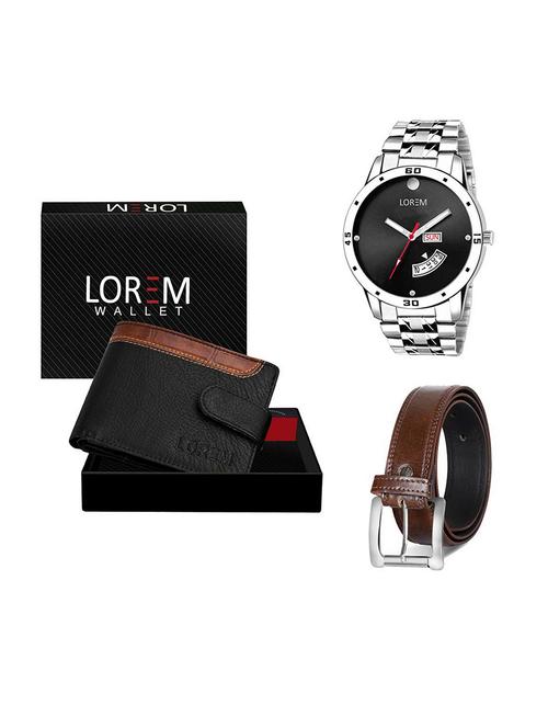 belt, wallet & watch gift combo - 19379626 - Very Small Image - 1