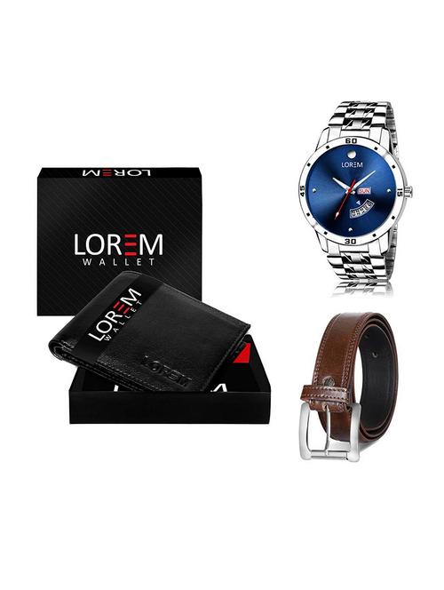 belt, wallet & watch gift combo - 19379641 - Very Small Image - 1