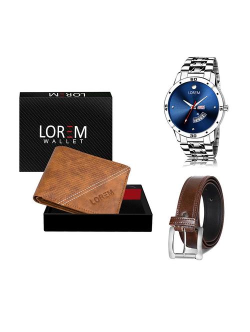 belt, wallet & watch gift combo - 19379659 - Very Small Image - 1