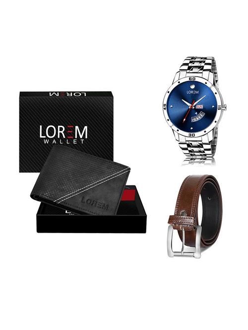 belt, wallet & watch gift combo - 19379661 - Very Small Image - 1