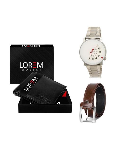 belt, wallet & watch gift combo - 19379686 - Very Small Image - 1