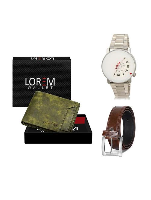 belt, wallet & watch gift combo - 19379687 - Very Small Image - 1