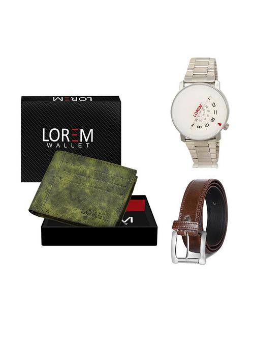 belt, wallet & watch gift combo - 19379688 - Very Small Image - 1