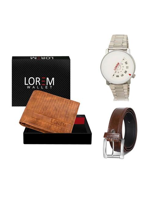 belt, wallet & watch gift combo - 19379700 - Very Small Image - 1