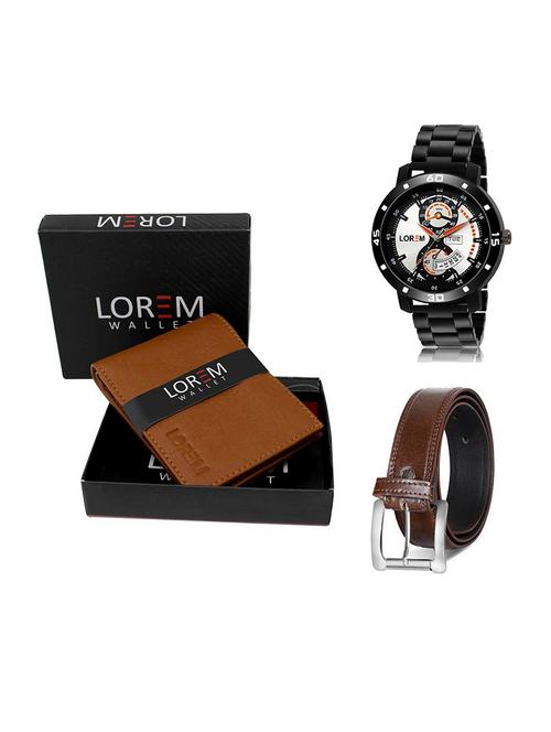 belt, wallet & watch gift combo - 19379719 - Very Small Image - 1