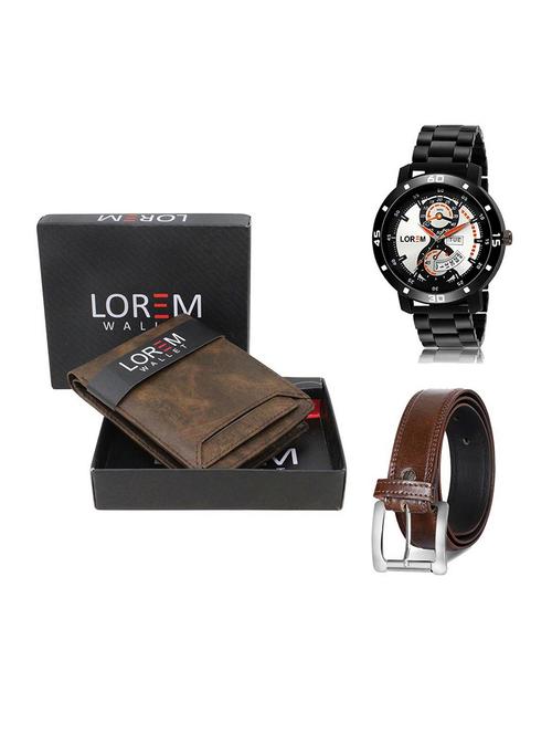 belt, wallet & watch gift combo - 19379721 - Very Small Image - 1