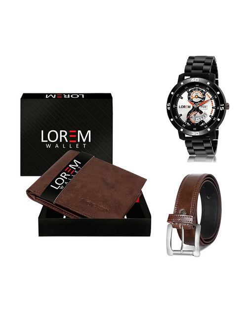 belt, wallet & watch gift combo - 19379728 - Very Small Image - 1