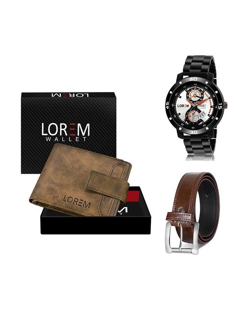 belt, wallet & watch gift combo - 19379739 - Very Small Image - 1