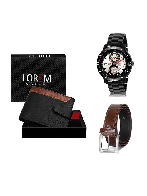 belt, wallet & watch gift combo - 19379761 - Very Small Image - 1